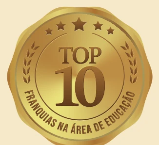 Selo Top 10 Franquias na área de Educação